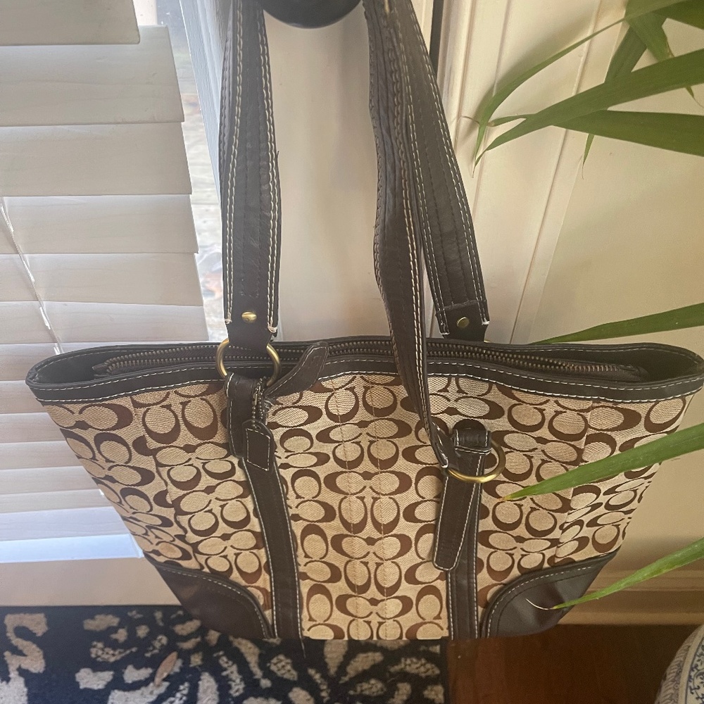 2nd-Coach Demi Handbag-Lady Bug Leatherware
